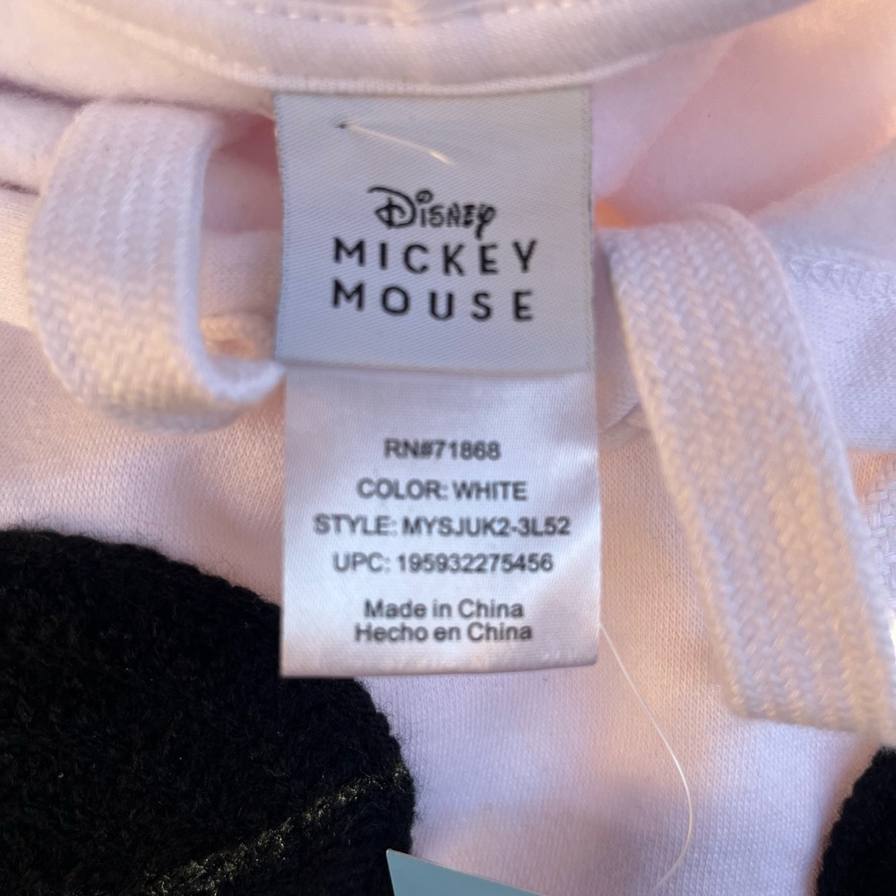 White Hoodie with Mickey Mouse Design - Picture 6 of 8